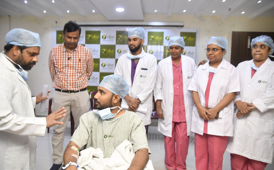 26-Year-Old Patient Successfully Undergoes Surgery for Tumor Removal at Olive Hospital, Hyderabad