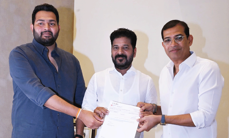 AMR India and Woxsen University Donate Generously to CM Relief Fund for Flood Victims