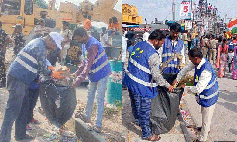 Ganesh Idol Immersion: Hyderabad Streets Cleared and Sanitized