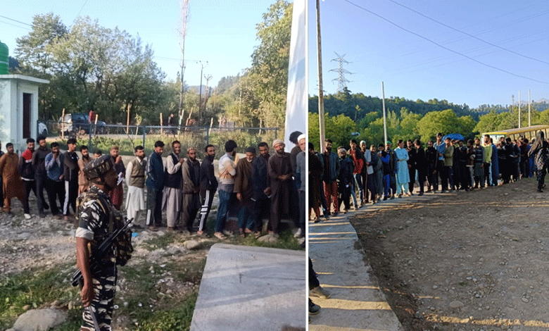 Voters throng booths in Jammu region in first assembly polls in J-K under UT status