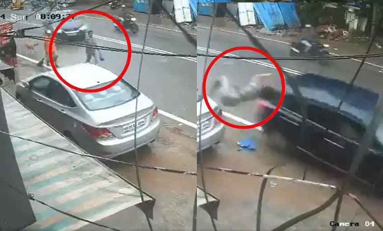 Hyderabad Horror | Shocking CCTV Footage: Reckless Driving Incident in Vanasthalipuram