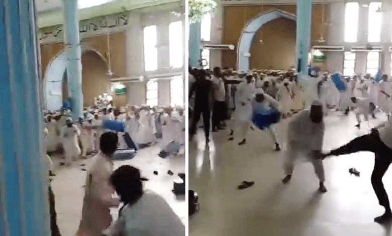 Clashes Erupt Between Islamic Sects at Dhaka's National Mosque Baitul Mukarram (Video Viral)