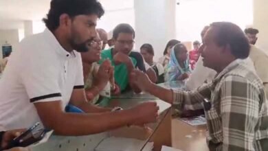 Flood Victims Gather at Khammam Municipal Office to Protest Lack of Aid