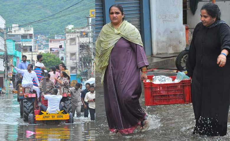 Flood-hit areas of Vijayawada remain marooned for 4th day