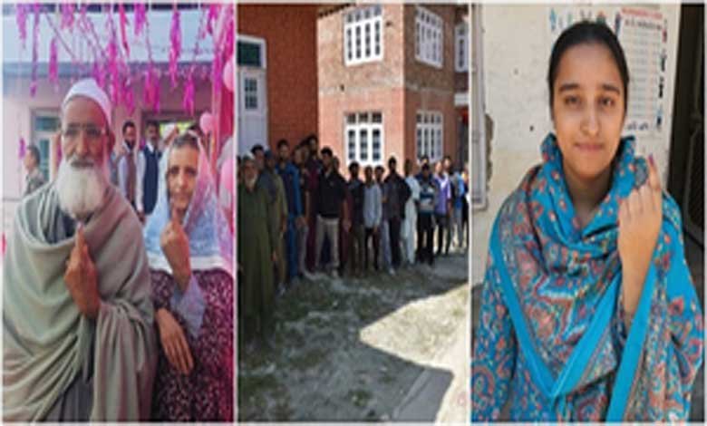 J&K Assembly elections start on high note as enthusiastic voters take first phase turnout to 59 pc (Night Lead)