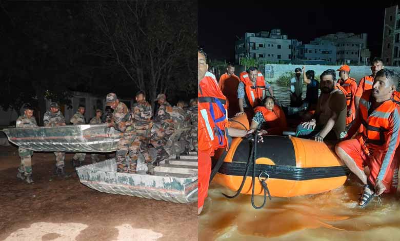 Andhra Pradesh News | Army, NDRF join rescue operations in flood-hit Kakinada district