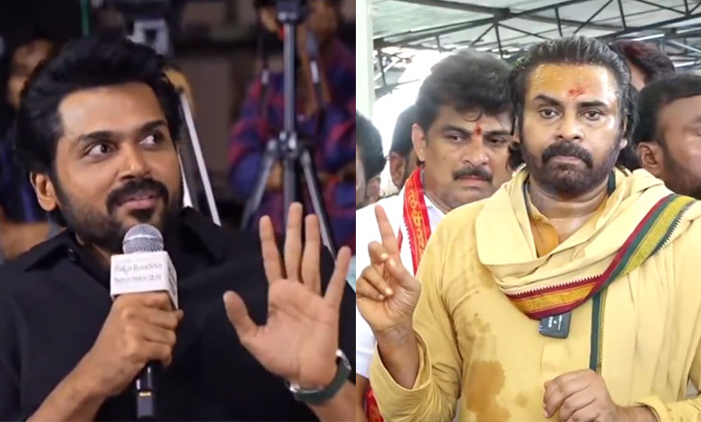 Actor Karthi's 'Laddu' Comment Sparks Row, Draws Response from Deputy CM Pawan Kalyan