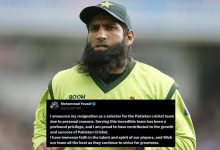 Muhammad Yousuf steps down as Pak selector