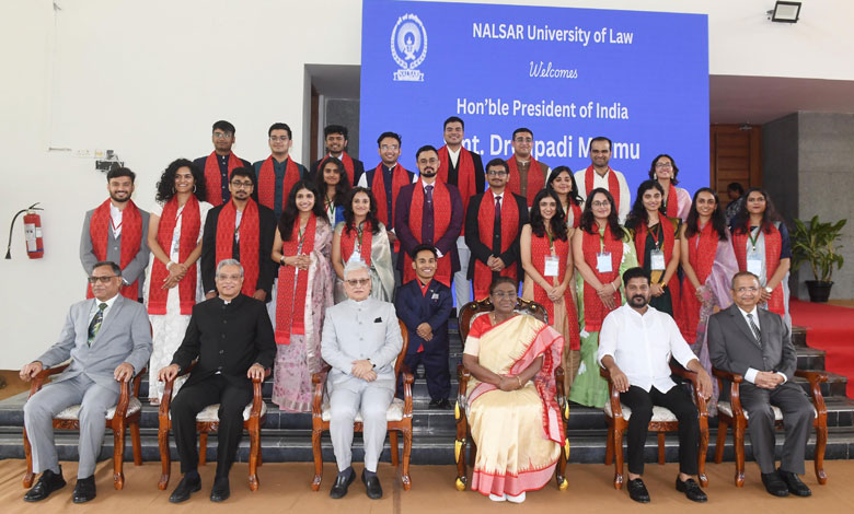 President Droupadi Murmu Addresses NALSAR University of Law Convocation