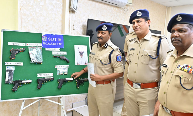 Rachakonda SOT Police Arrest Kakinada Native with Country-Made Guns