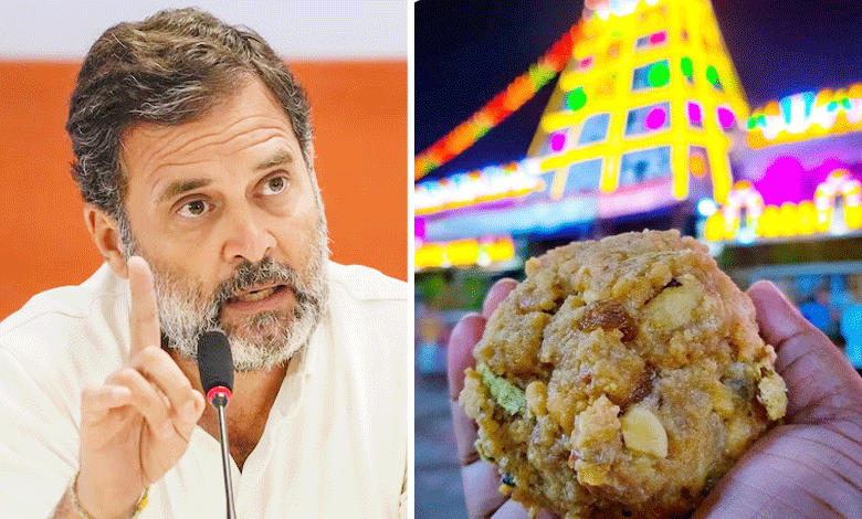 Rahul Gandhi Expresses Concern Over Allegations of Pig Fat in Tirumala Temple Laddu