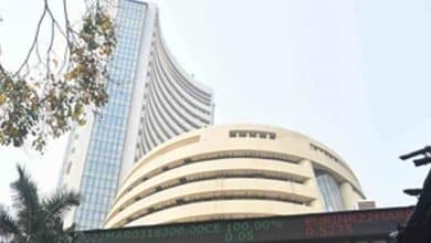 Sensex down over 100 points