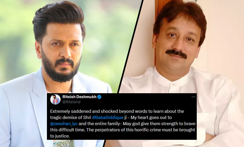 Riteish Deshmukh reacts on Baba Siddique’s tragic death