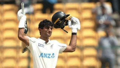 1st Test: Rachin’s unbeaten 104 power NZ to 345/7, lead India by 299 runs