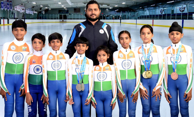 Telangana Ice Skaters Shine at the Southeast Asia Ice Skating Championship 2024