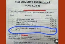 Shocking Nursery Admission Fees: ₹55,600 with Additional ₹8,400 for Parent Orientation