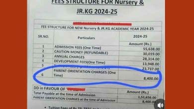 Shocking Nursery Admission Fees: ₹55,600 with Additional ₹8,400 for Parent Orientation