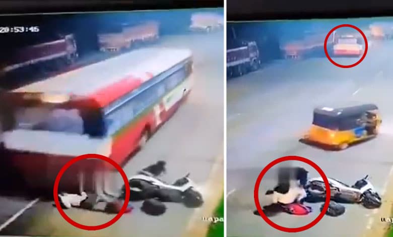 Youth Dies After Failing to Overtake RTC Bus on Bike in Hyderabad