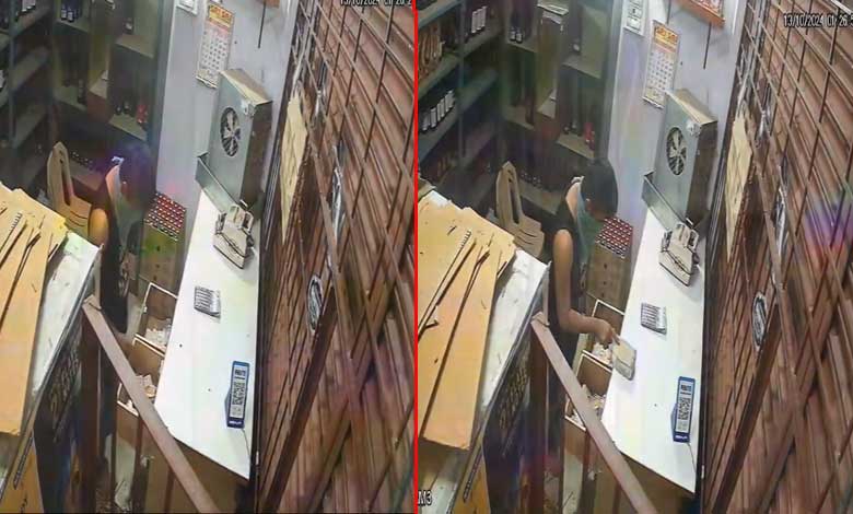 CCTV Footage Captures Midnight Theft at Aditya Wines: ₹12 Lakh Stolen