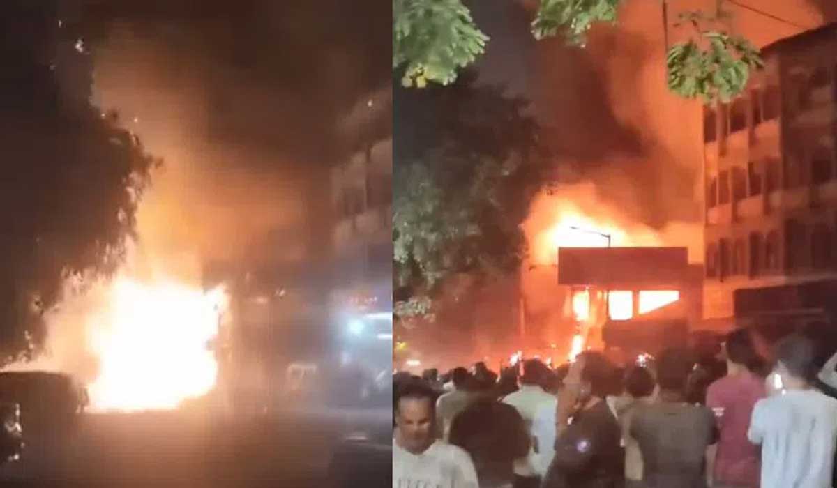 Blaze Erupts at Hyderabad Cracker Shop, Stored Fireworks Intensify Fire