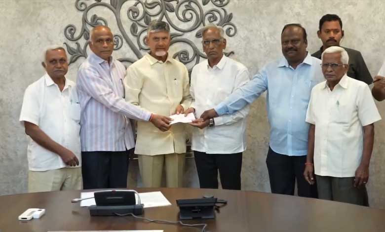 TDP Incharge Guduri Erixion Babu and Cadre Donate ₹30.85 Lakh to CM's Relief Fund for Flood Victims