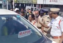 Mayor of Chittoor in Heated Argument with Traffic CI