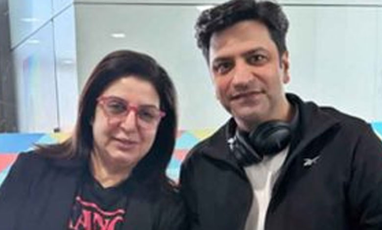 Farah Khan meets celeb chef Kunal Kapoor at Airport