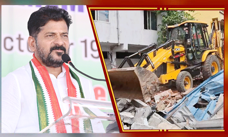 "Bulldozers Ready for Illegal Structures, Not for Legal Permit Holders," Declares Revanth Reddy