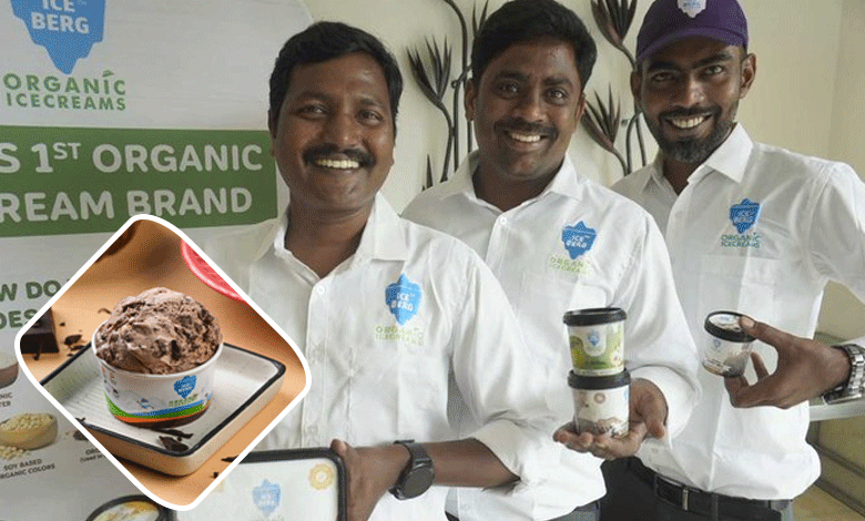 JD Lakshminarayana inaugurates organic ice cream outlet of Iceberg in Hyderabad