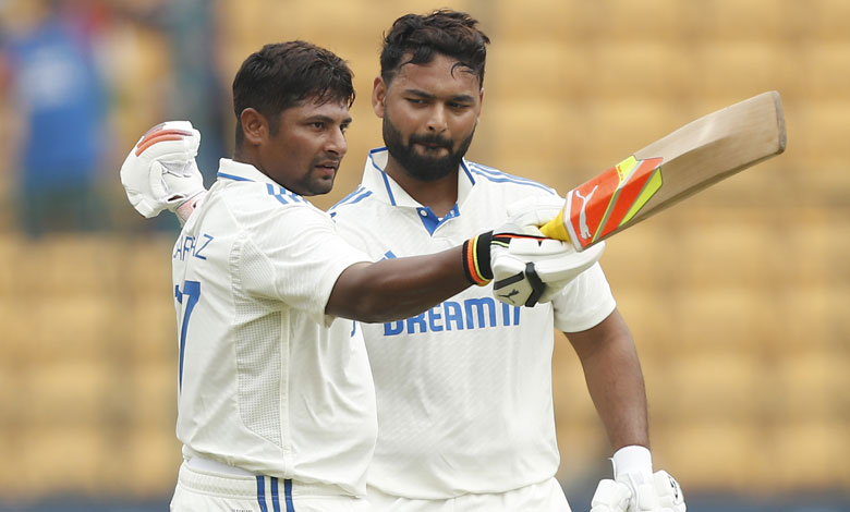 Sarfaraz maiden Test hundred carries resurgent India to 344/3 at lunch against NZ