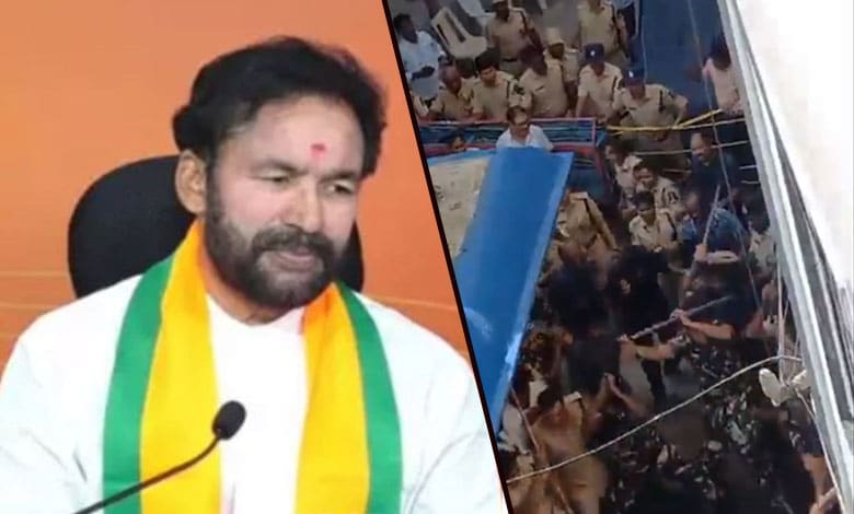 BJP President G. Kishan Reddy Accuses Telangana CM Revanth Reddy of Anti-Hindu Bias, Condemns Lathi Charge on Peaceful Protesters