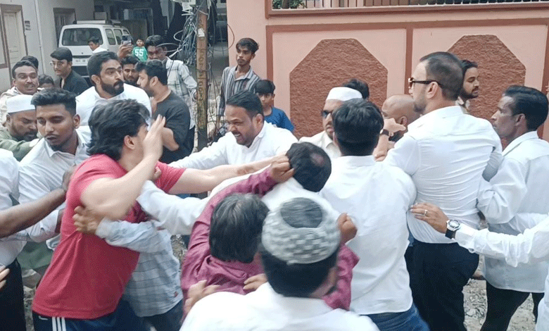 Hyderabad: Clash Erupts Between AIMIM’s Majid Hussain and Congress’ Feroz Khan in Nampally