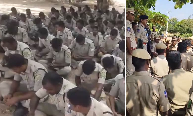 Battalion Constables Protest Across Telangana, Demand Suspension of Nalgonda Rural SI