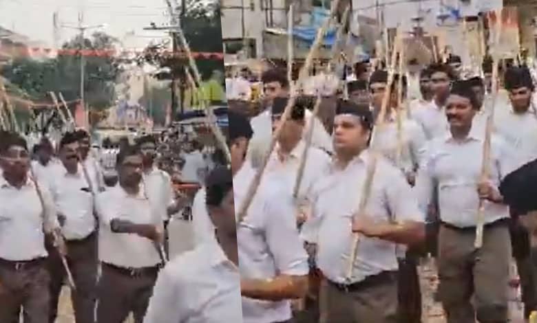 RSS Conducts Rally in Gudimalkapur and Surrounding Areas