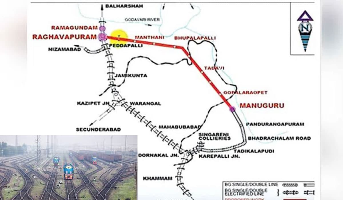 Telangana: Manugur-Ramagundam Railway Project Gains Momentum with Land Acquisition Process Underway