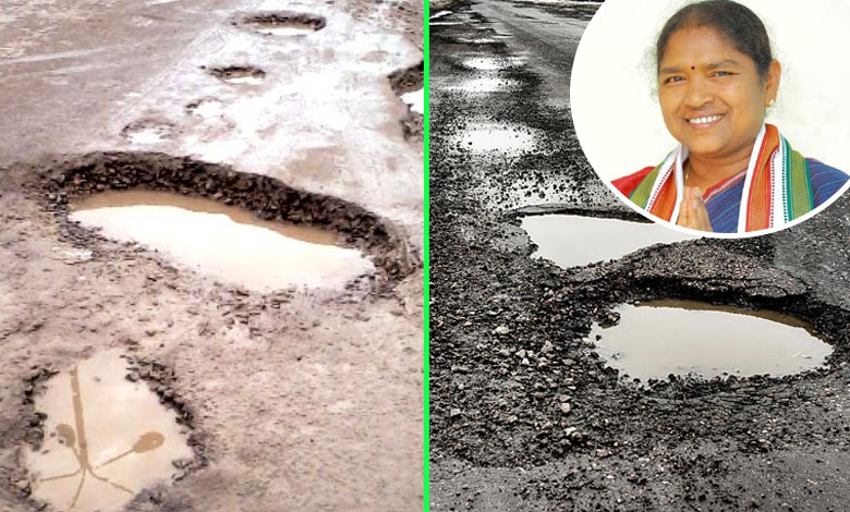 Road conditions worsen in Telangana after rains; MLAs urge Seethakka to take swift action.