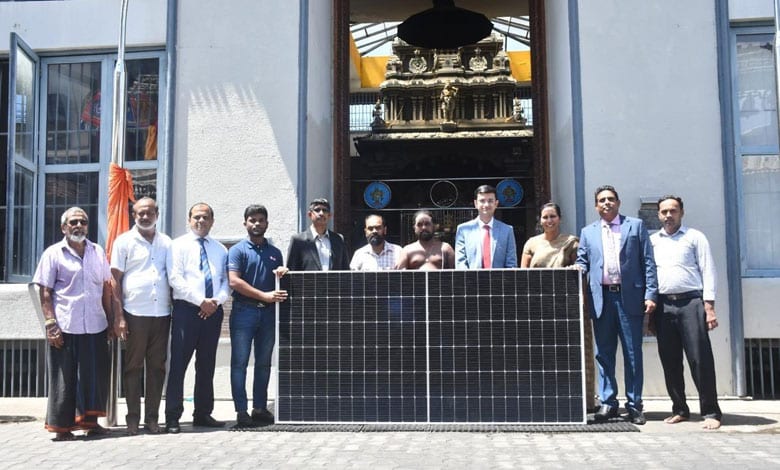 India hands over rooftop solar systems at religious sites in Sri Lanka