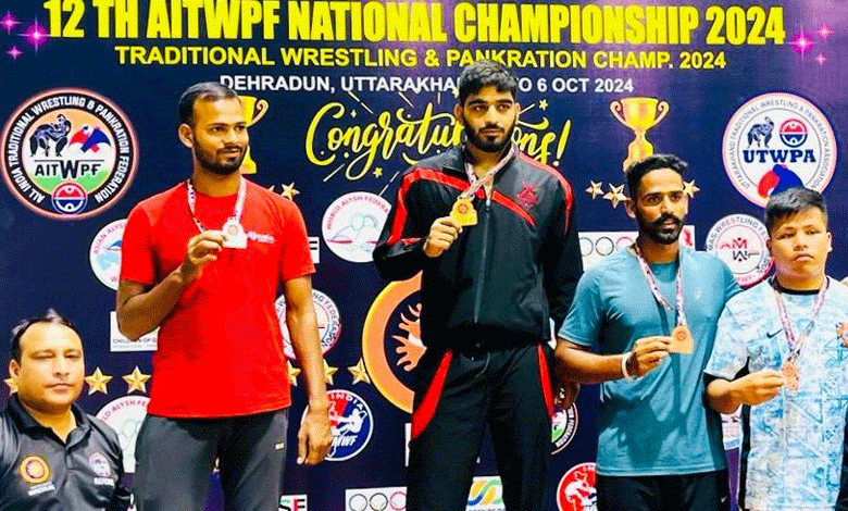 Telangana Wrestlers Win Big at AITWPF 2024, Ali Bin Osman Leads with 2 Golds