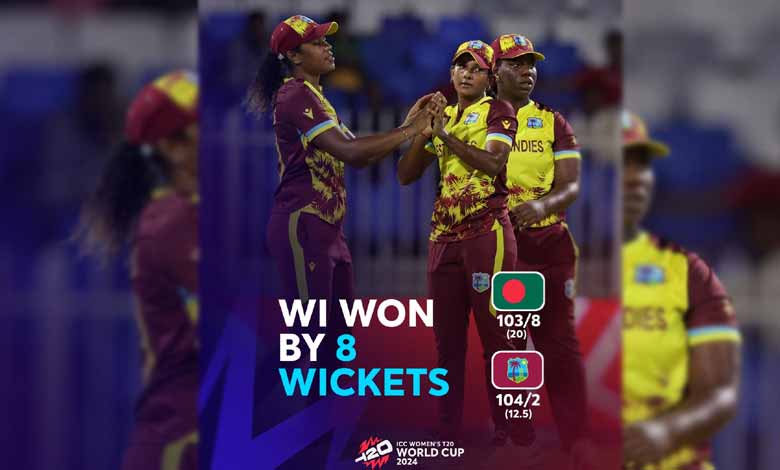 West Indies thrash Bangladesh by 8 wickets