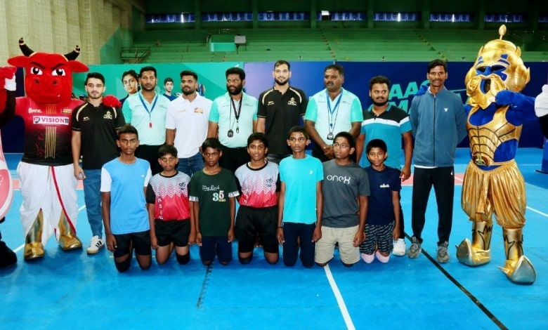 PKL Stars Inspire Young Kabaddi Players at SFA Championships