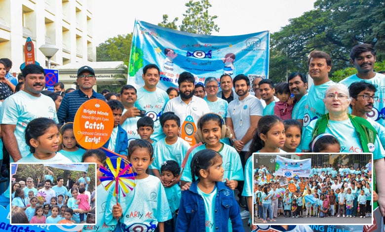 Children’s Eye Care Week: Awareness Walk to Highlight Childhood Cataract at L V Prasad Eye Institute