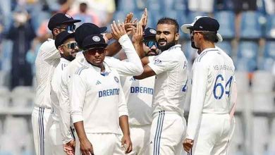 3rd Test: New Zealand reach 26/1 at tea after bowling out India for 263