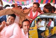 KTR Joins Auto Workers' Maha Dharna at Indira Park, Extends Solidarity