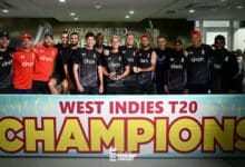 England wins T20 series 3-1 after final match against West Indies is abandoned after only 5 overs