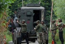 Two militants killed 4 security men injured in separate gunbattles in Kashmir