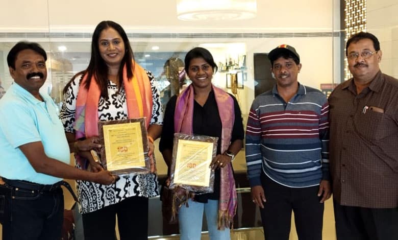 YMCA Honors Legendary Indian Basketball Players Geethu Anna Jose and Anita Pauldurai