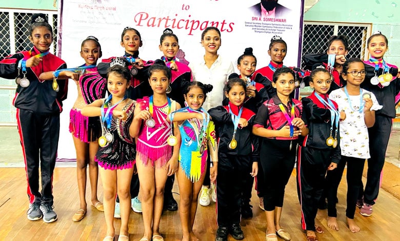 JOE's Gymnastics Academy Dominates Hyderabad District Championship with 42 Medals!