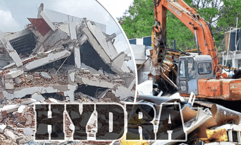 After the Demolition Drive, Hydra Struggles with Debris Clearance from Demolished Structures