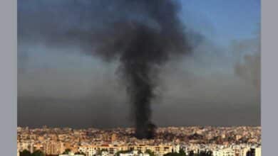 Hezbollah Media Chief Mohammad Afif Killed "The aftermath of the Israeli airstrike in Beirut, with rescue workers searching through the rubble near the destroyed Ba'ath Party office."