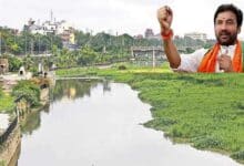 Hyderabad Demolition of Houses Was Not a Solution: Kishan Reddy on Musi Rejuvenation Plan A scenic view of the Musi River in Hyderabad, the focus of a controversial rejuvenation and beautification project.